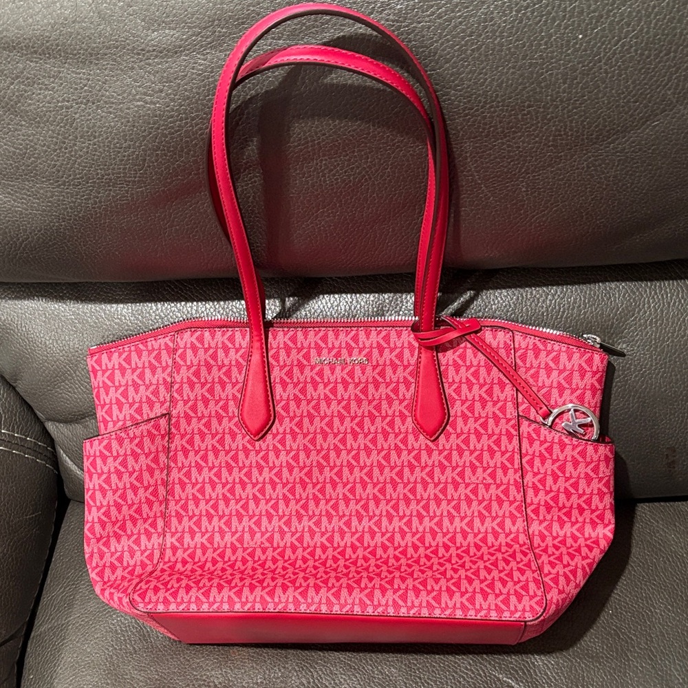 Michael kors Marlyn dark raspberry medium tote